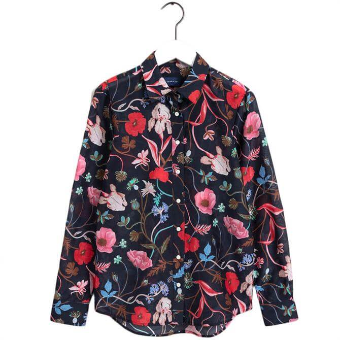 GANT Wild Floral Cotton Silk Shirt